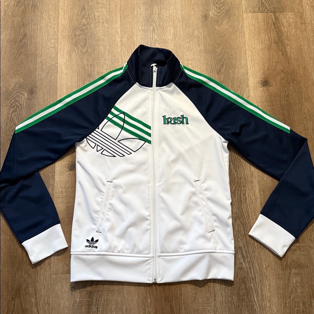 Adidas Norte Dame Track Jacket Size Small